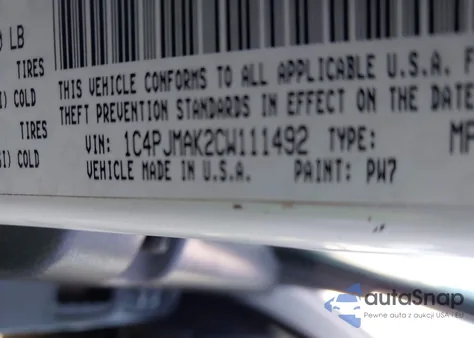 2012 Jeep Liberty Sport z USA, uszkodzony, nr VIN 1C4PJMAK2CW111492